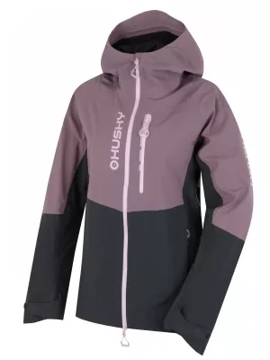 Ženska hardshell jakna HUSKY NICCO L VIJOLIČNA/SIVA