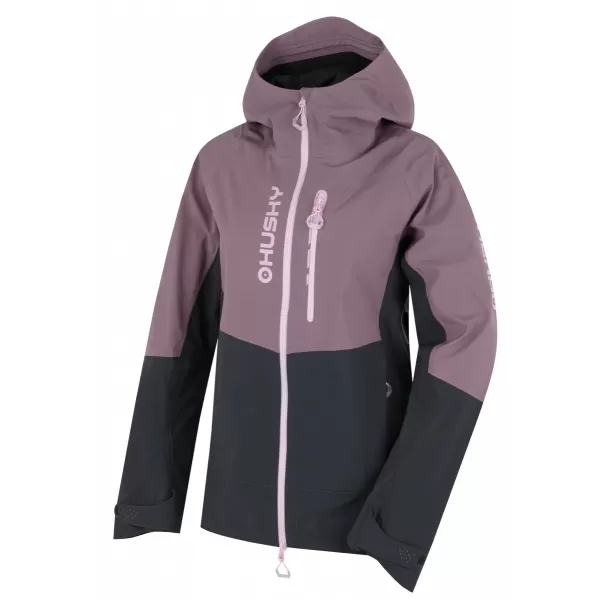  Ženska hardshell jakna HUSKY NICCO L VIJOLIČNA/SIVA 
