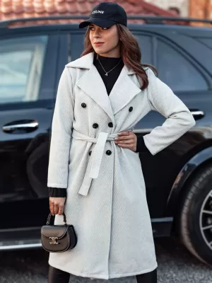 Plašč DSTREET CASHMELY NY0713 SVETLO SIVA