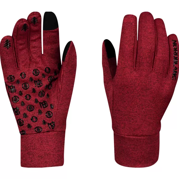  Powerfleece rokavice NORDBLANC CONTROLLER NBWG7855 BORDO 