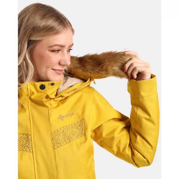  Ženski zimski plašč KILPI PERU-W WL0132KI ZLATI 