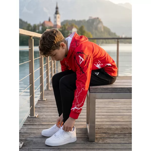  Otroški premium funkcionalni pulover ALTISPORT VOJ/ALK004MI01 RDEČA 