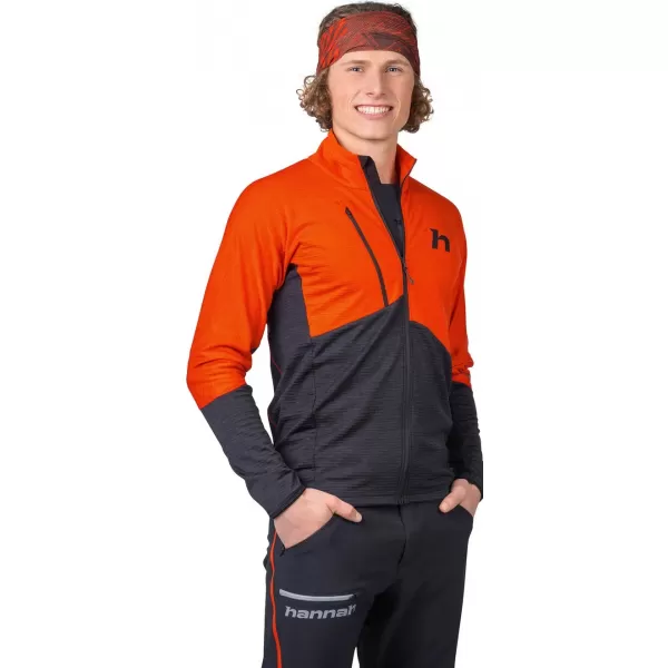  Moški pulover HANNAH NIRO PIKANTNO ORANŽNA/ANTRACIT MEL 