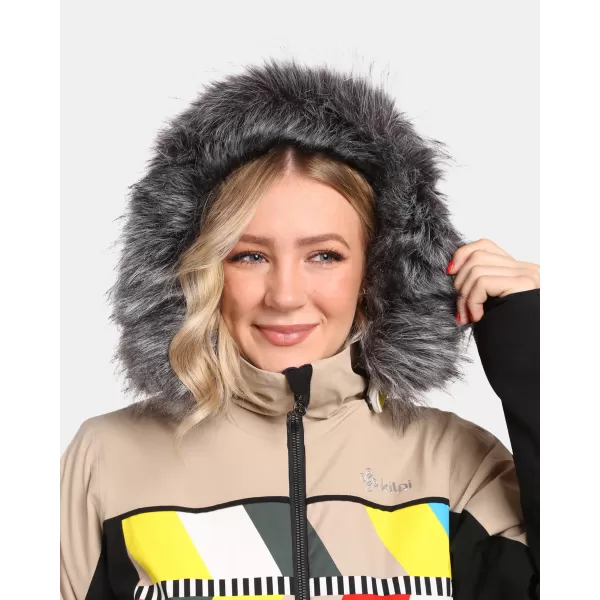  Ženska smučarska jakna KILPI CLAIR-W WL0107KI BEŽ 