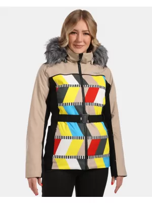 Ženska smučarska jakna KILPI CLAIR-W WL0107KI BEŽ