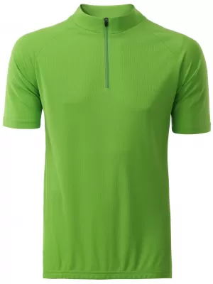 Moški kolesarski dres ALTISPORT NoPrint NP/ALM215NJ ZELENA LIMETA