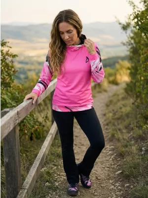 Ženski vrhunski funkcionalni pulover ALTISPORT VOJ/ALW039MI01 FLUO ROZA