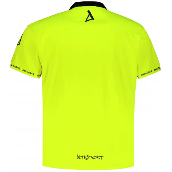  Moška funkcionalna majica z vrhunskim ovratnikom ALTISPORT VOJ/ALM000TR05 NEON RUMENA 