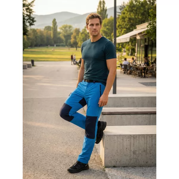  Moške hlače ALTISPORT NoPrint NP/ALM6021NJ SVETLO MODRA/MORNARSKO MODRA 