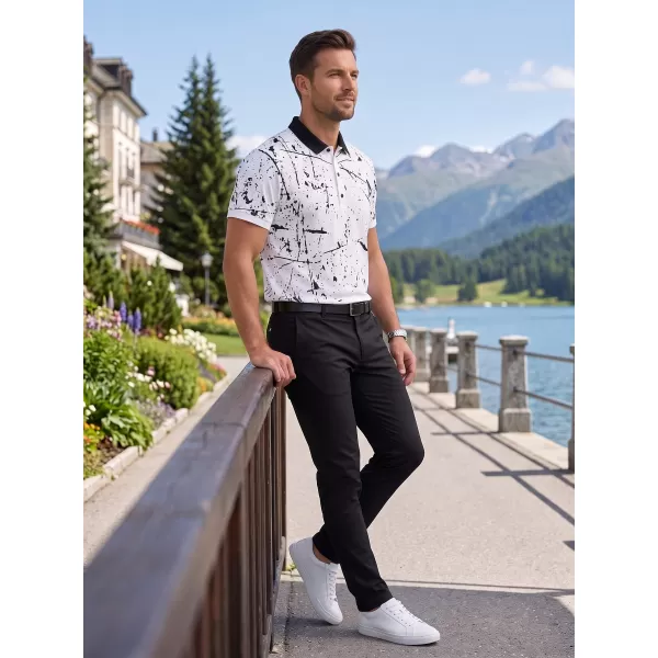 Moška funkcionalna majica z vrhunskim ovratnikom ALTISPORT VOJ/ALM034TR05 BELA 
