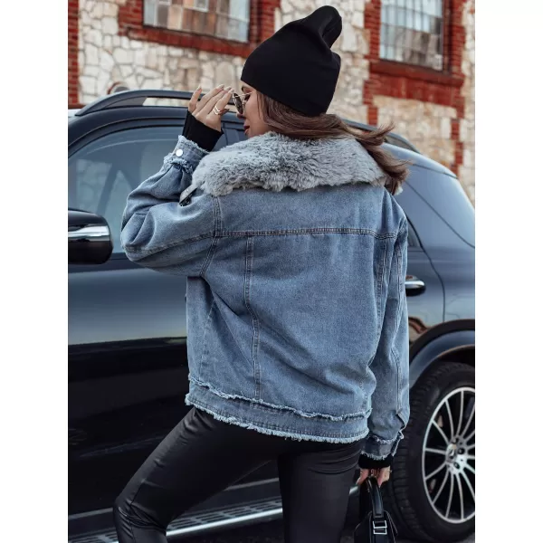  Ženska jakna DSTREET FURDENIM TY4755 SVETLO MODRA 