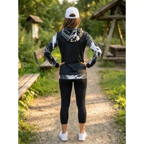  Ženski vrhunski funkcionalni pulover ALTISPORT VOJ/ALW039MI01 ČRNO/BELO 