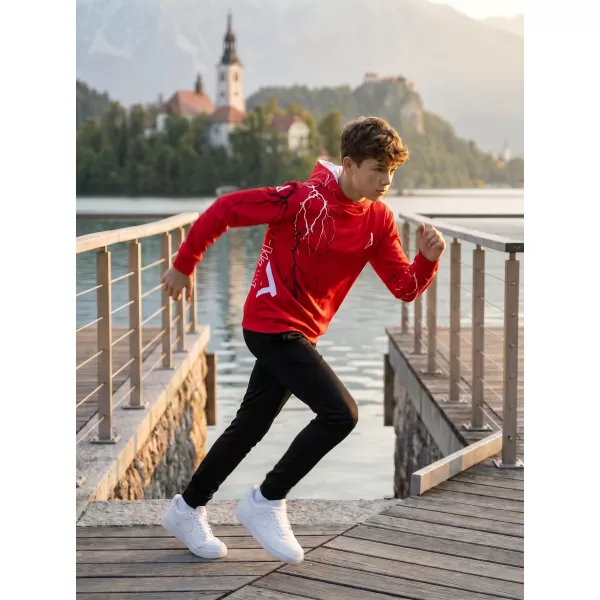  Otroški premium funkcionalni pulover ALTISPORT VOJ/ALK004MI01 RDEČA 