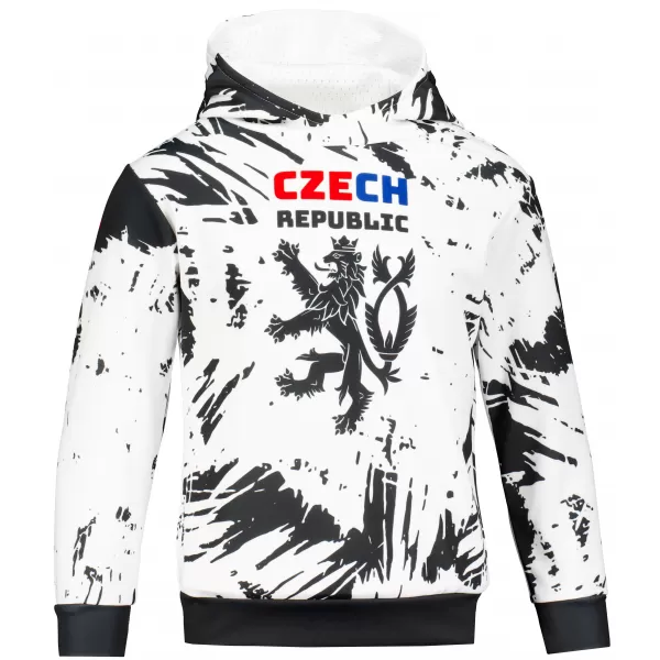  Otroški premium funkcionalni pulover ALTISPORT VOJ/ALK036MI01 BELA/ČRNA 