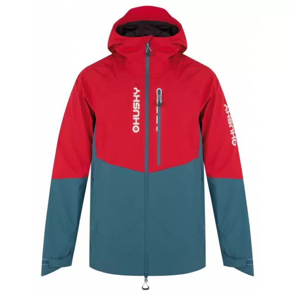  Moška hardshell jakna HUSKY NICCO M RDEČA/TURKIZNA 