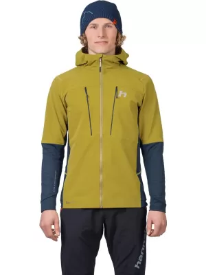 Moška jakna HANNAH TRANE HOODY AVOKADOVO OLJE/RAZSLOJENO MORJE