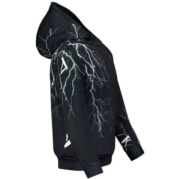  Otroški premium funkcionalni pulover ALTISPORT VOJ/ALK004MI01 ČRNO-BELO 