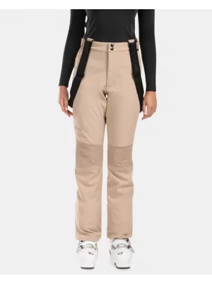 Ženske softshell smučarske hlače KILPI DIONE-W WL0408KI BEŽ