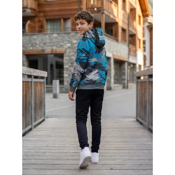  Otroški premium funkcionalni pulover ALTISPORT VOJ/ALK014MI01 ČRNA/KEROZIN 