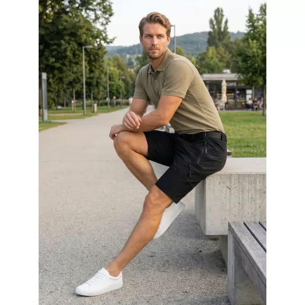  Moške kratke hlače ALTISPORT NoPrint NP/ALM4021NJ ČRNA 