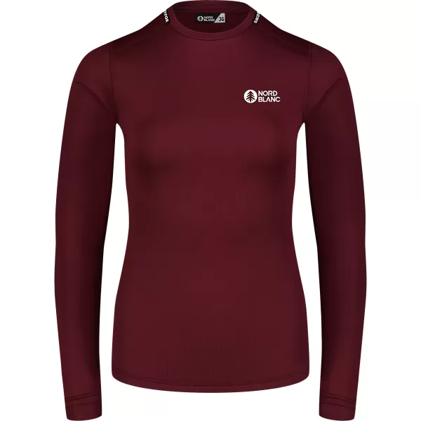  Ženska termo majica NORDBLANC LIGHTWEIGHT NBBLD7974 BORDO 