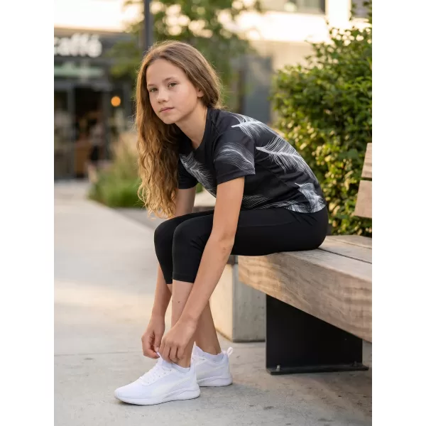  Otroška premium funkcionalna majica ALTISPORT VOJ/ALK001TR01 ČRNA/SIVA 