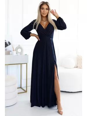 Obleka NUMOCO NELA 572-1 TEMNO MODRA