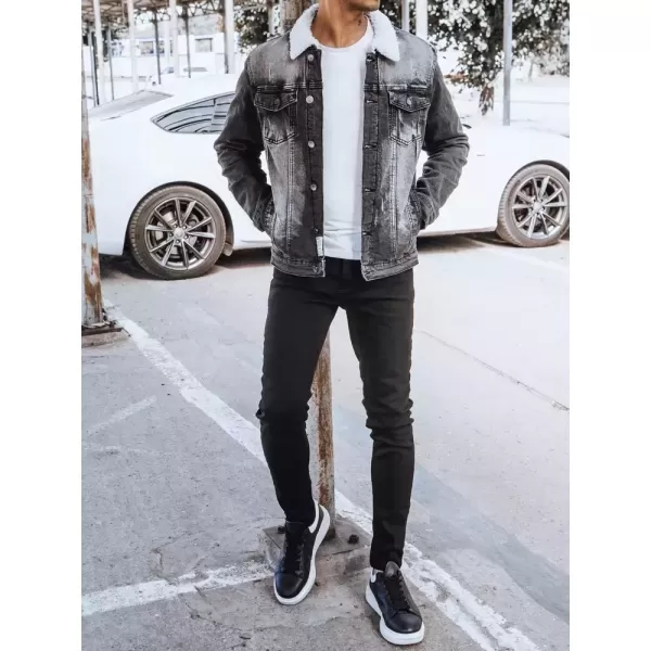  Moška jakna jeansa DSTREET tx4230 ČRN 