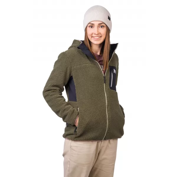  Ženski pulover HANNAH KOALA HOODY BRŠLJAN ZELENA/ANTRACIT 