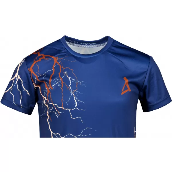  Otroška premium funkcionalna majica ALTISPORT VOJ/ALK004TR01 MORNARSKO MODRA/RJAVA 