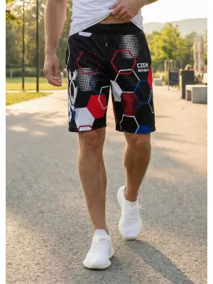 Moške premium funkcionalne kratke hlače brez žepov ALTISPORT VOJ/ALM036KRA02 HEKSA ČRNA