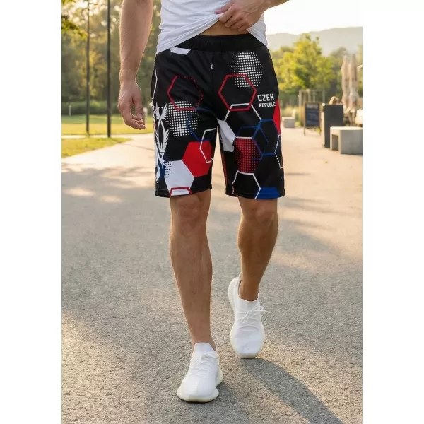  Moške premium funkcionalne kratke hlače brez žepov ALTISPORT VOJ/ALM036KRA02 HEKSA ČRNA 