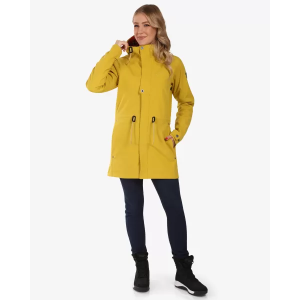  Ženski softshell plašč KILPI LASIKA-W WL0136KI ZLATI 