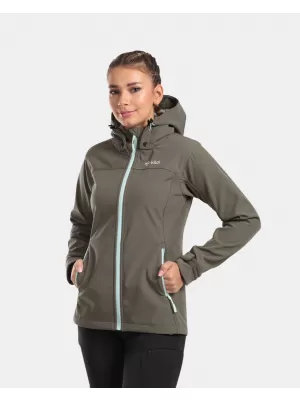 Ženska softshell jakna KILPI RAVIA-W WL0129KI TEMNO ZELENA