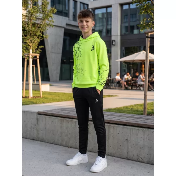  Otroški premium funkcionalni pulover ALTISPORT VOJ/ALK004MI01 NEON RUMENA 