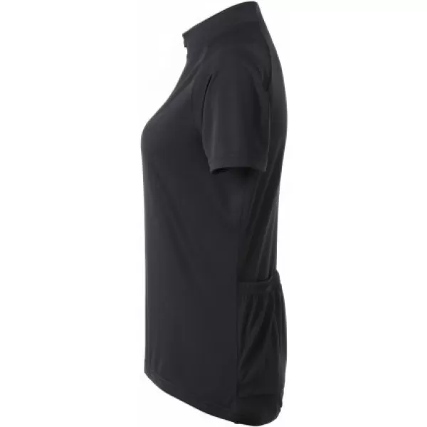  Ženski kolesarski dres ALTISPORT NoPrint NP/ALW115NJ ČRNA 