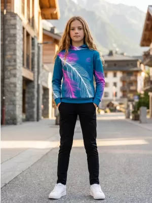 Otroški premium funkcionalni pulover ALTISPORT VOJ/ALK001MI01 BENCIN/ROZA