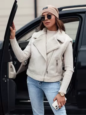 Telovnik DSTREET WOOLZIP TY4743 BELA
