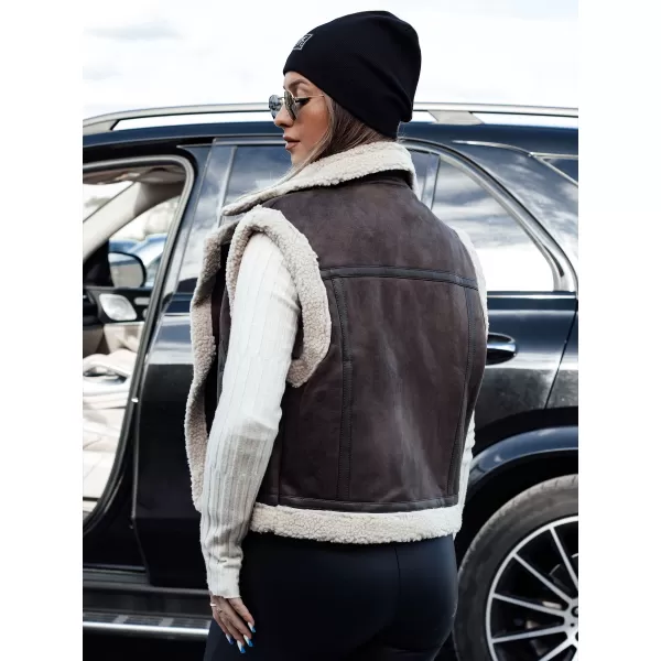  Telovnik DSTREET WOOLZIP TY4746 ČERNÁ/KARAMELOVÁ ČRNA/RJAVA 