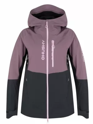 Ženska hardshell jakna HUSKY NICCO L VIJOLIČNA/SIVA