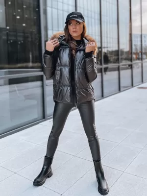 Ženska jakna DSTREET SPARKLE TY3953 ČRN