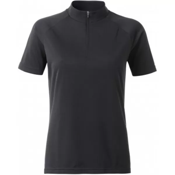  Ženski kolesarski dres ALTISPORT NoPrint NP/ALW115NJ ČRNA 