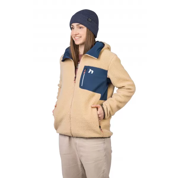  Ženski pulover HANNAH KOALA HOODY BEŽ/STRATIFICIRANO MORJE 