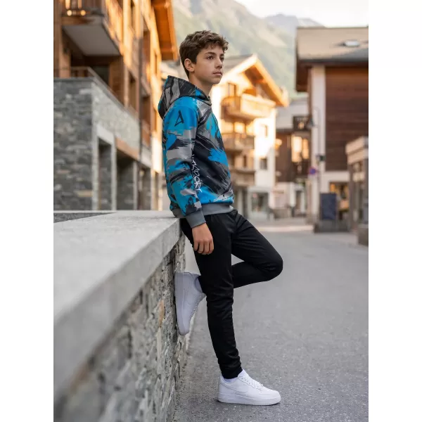  Otroški premium funkcionalni pulover ALTISPORT VOJ/ALK014MI01 ČRNA/KEROZIN 