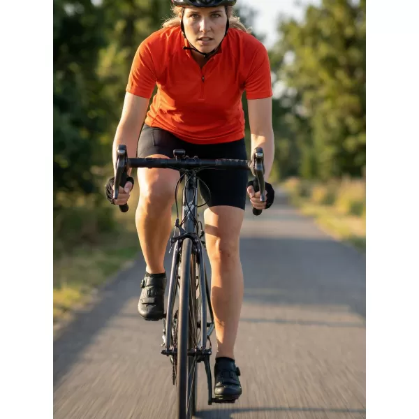  Ženski kolesarski dres ALTISPORT NoPrint NP/ALW115NJ SVETLO ORANŽNA 