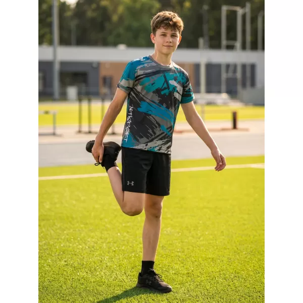  Otroška premium funkcionalna majica ALTISPORT VOJ/ALK014TR01 ČRNA/KEROZIN 