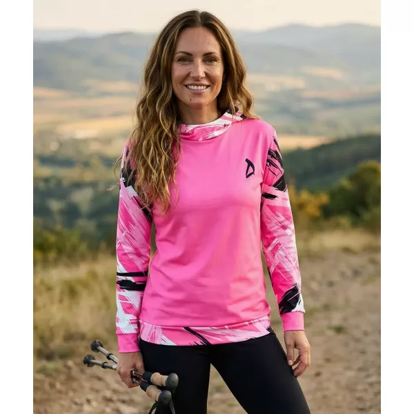  Ženski vrhunski funkcionalni pulover ALTISPORT VOJ/ALW039MI01 FLUO ROZA 