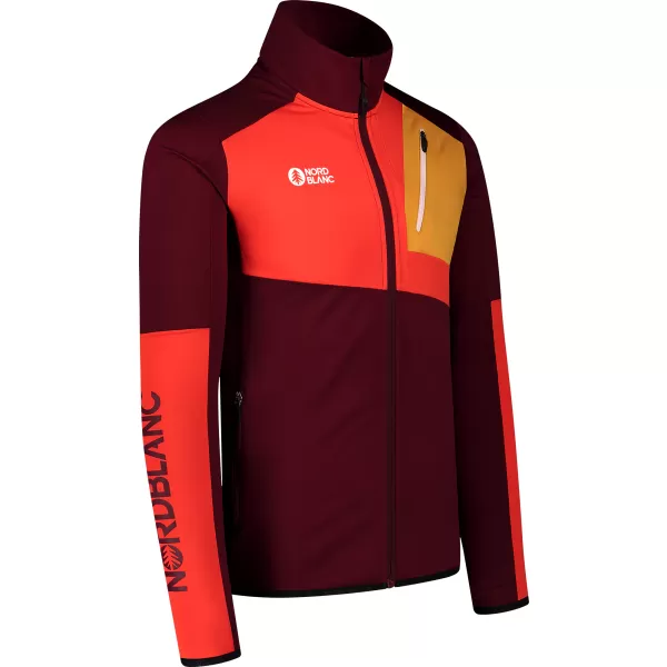  Moški powerfleece pulover NORDBLANC RIVER NBSFM8011 BORDO 