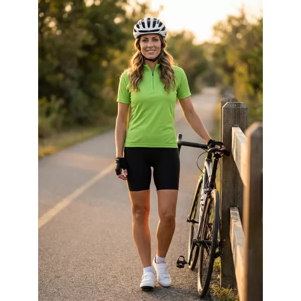  Ženski kolesarski dres ALTISPORT NoPrint NP/ALW115NJ ZELENA LIMETA 