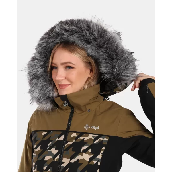  Ženska smučarska jakna KILPI CLAIR-W WL0107KI KAKI 